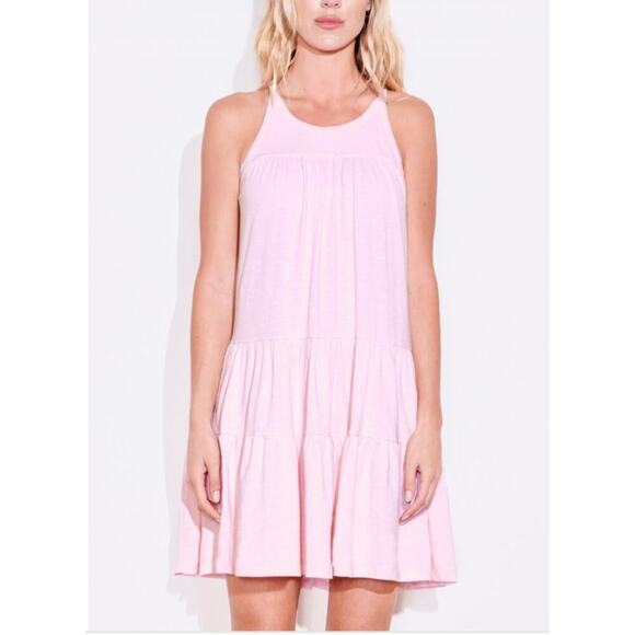 Sundry Dresses & Skirts - Sundry Women's Sleeveless Beach Soft Pullover Tiered Midi Dress Size 4 Pink NWT